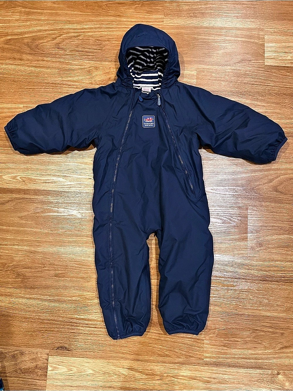 Jajo Maman Bebe Splish Splash Navy Snowsuit Winter Bunting 18-24months